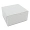Sct White One-Piece Non-Window Bakery Boxes, Standard, 3 x 6 x 6, White, Paper, 250PK 1505 - alternate 1